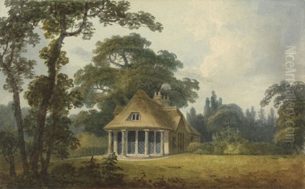 A Summer House with Full-length Lattice Windows Oil Painting by Humphry Repton