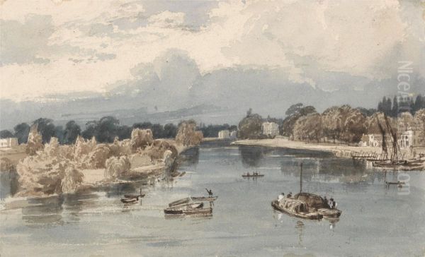 Richmond Oil Painting by William Henry Bartlett