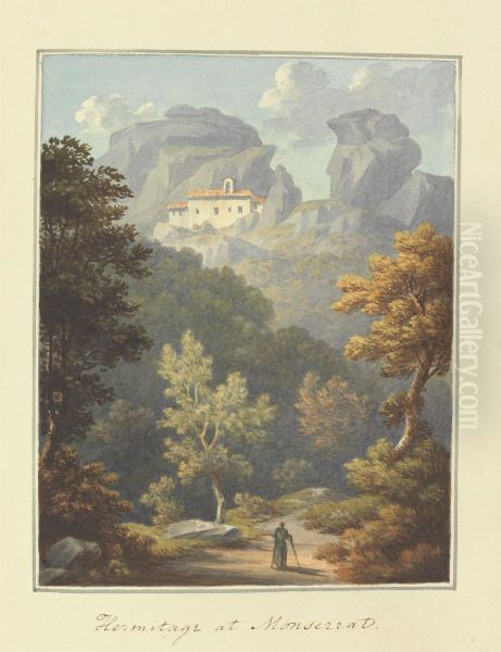 [One from] Views in Saxony, France, Spain, Reba, Italy, Sicily... Oil Painting by Sir Richard Hoare, 2nd Baronet