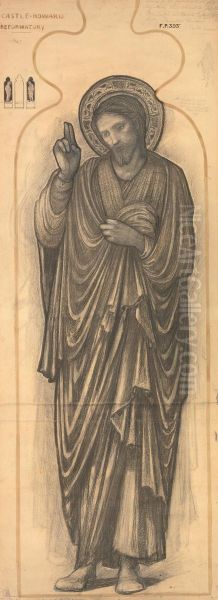 Salvator Mundi Oil Painting by Edward Burne-Jones