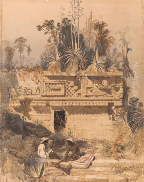 Ruins at Sabachtsche Oil Painting by Frederick Catherwood