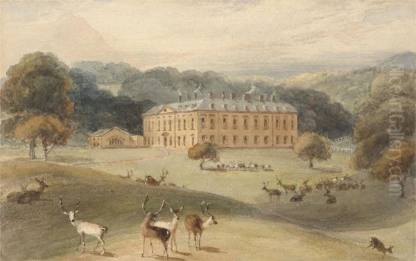 Althorp House, Northamptonshire Oil Painting by William Daniell