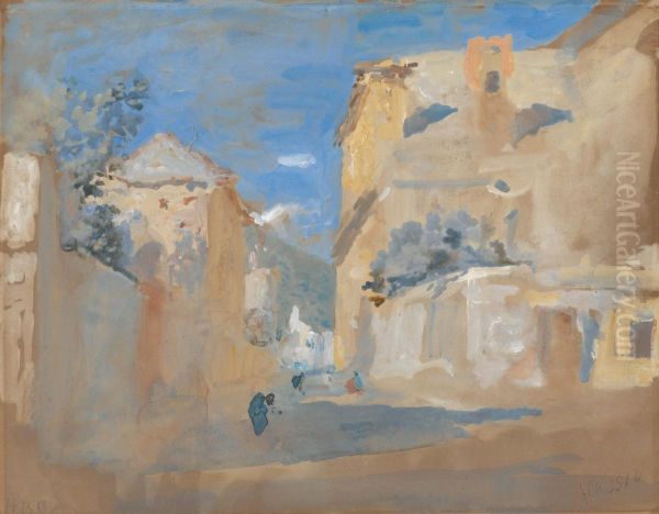 Alassio Oil Painting by Hercules Brabazon Brabazon