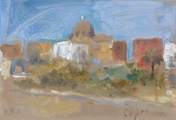 Capri Oil Painting by Hercules Brabazon Brabazon