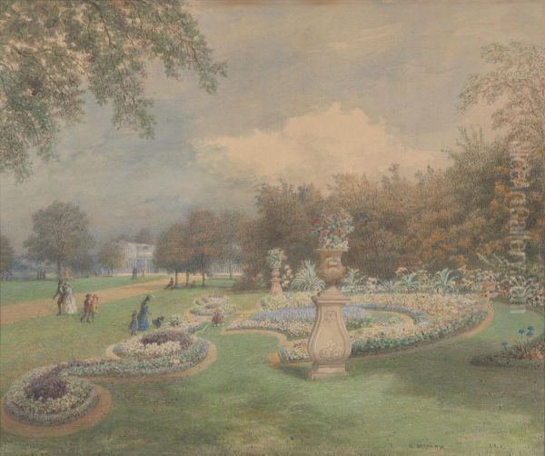 Regents Park Oil Painting by George Harvey