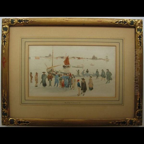 Venetian Views Oil Painting by Randolph Caldecott