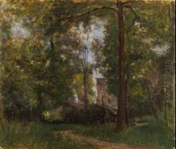 Casolare Nel Bosco Oil Painting by Marco Calderini