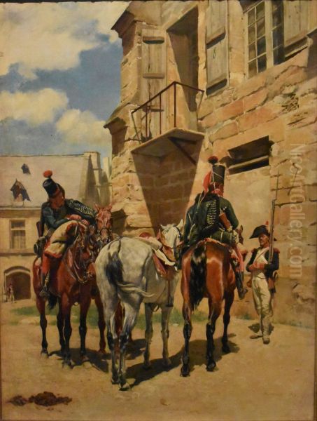 Les Ordonnances Oil Painting by Jean-Louis-Ernest Meissonier