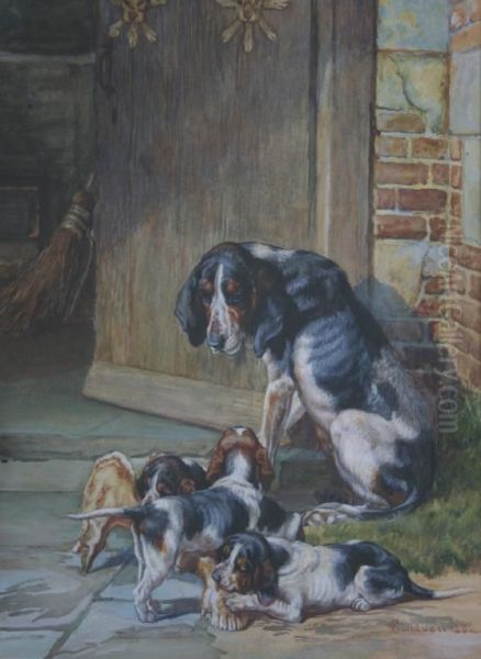 Gone To The Dogs Oil Painting by Edmund Caldwell