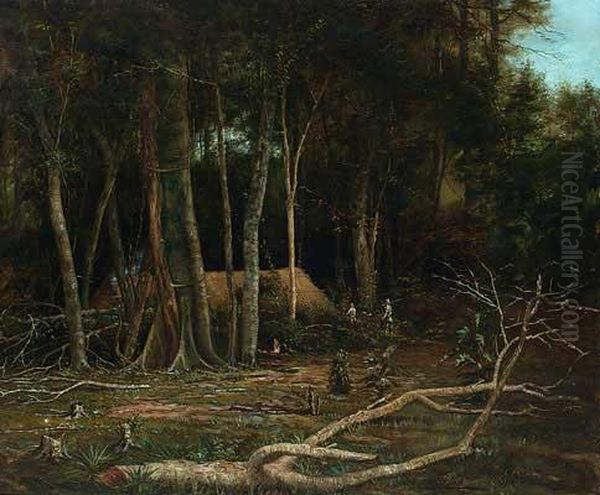 Floresta Oil Painting by Benedito Calixto De Jesus