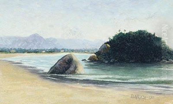 Ilha Urubuquecaba Oil Painting by Benedito Calixto De Jesus