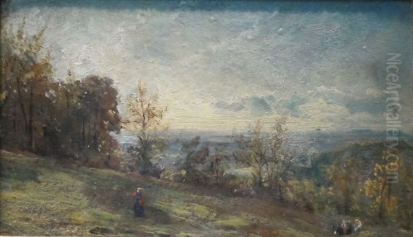 Hampstead Heath - Fine Evening Oil Painting by John Constable