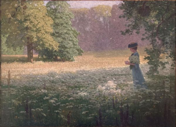 Printemps Oil Painting by Edouard Tzschupke