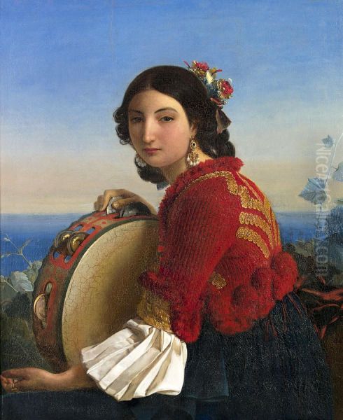 Jeune fille de Sorrente Oil Painting by Leopold Robert