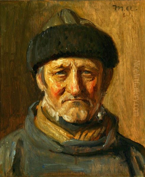 Skagenfisker. Oil Painting by Michael Peter Ancher