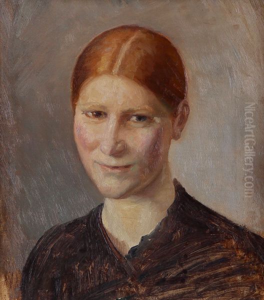 A young woman from Skagen. Oil Painting by Michael Peter Ancher