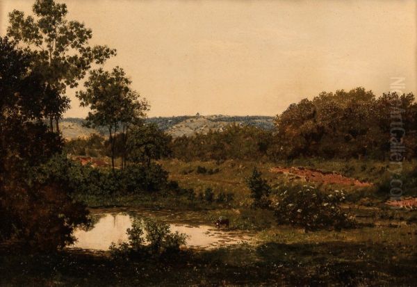 Tranquil Landscape Oil Painting by unknown