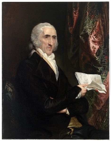 Portrait of Dr. Enoch Edwards Oil Painting by Benjamin West