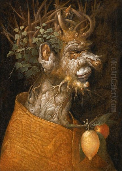 Allegory of Winter. Oil Painting by Giuseppe Arcimboldo