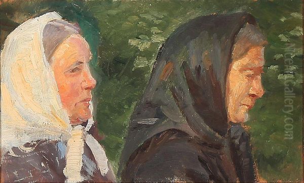 Two Women from Skagen. Oil Painting by Anna Ancher