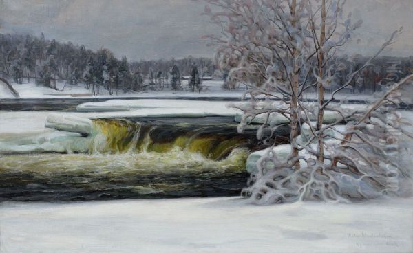 Kymijoelta Oil Painting by Victor Westerholm