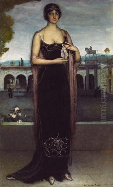 Adela Carbone, La Tanagra Oil Painting by Julio Romero De Torres