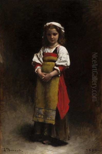 Italian girl Oil Painting by Leon Bonnat