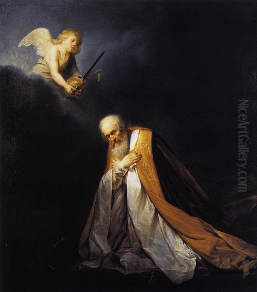 King David in Prayer Oil Painting by Pieter de Grebber