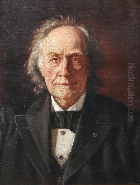 Portrait of Julius Docker. Oil Painting by Michael Peter Ancher