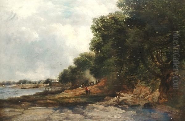 The Beach At Eastham Oil Painting by Benjamin Callow