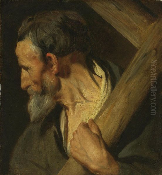 Study for the apostle Saint Andrew Oil Painting by Jacob Jordaens