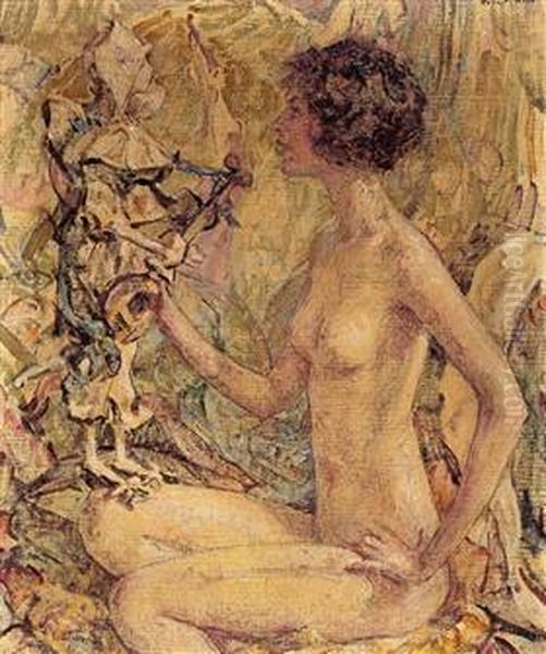 Daphne Oil Painting by Robert Lewis Reid