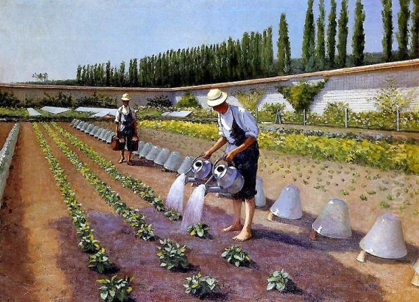 Jardiniers Oil Painting by Gustave Caillebotte