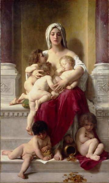 Charity Oil Painting by William-Adolphe Bouguereau