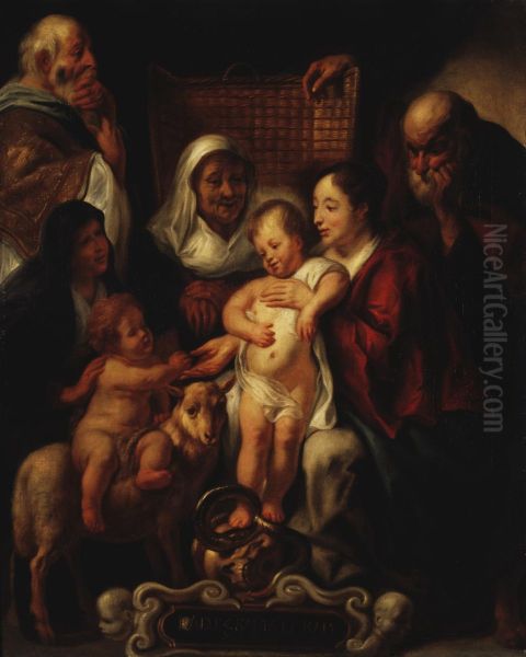 The Holy Family Oil Painting by Jacob Jordaens