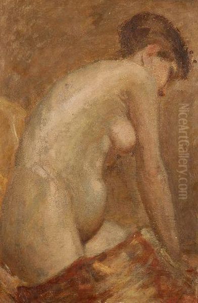 Nudo Oil Painting by Arturo Calosci