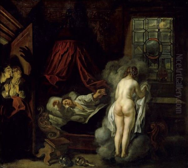 Nocturnal Appearance (the Dream) Oil Painting by Jacob Jordaens