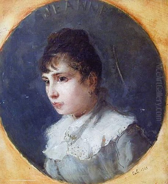 Portrait De Jeanne by Adolf Cals