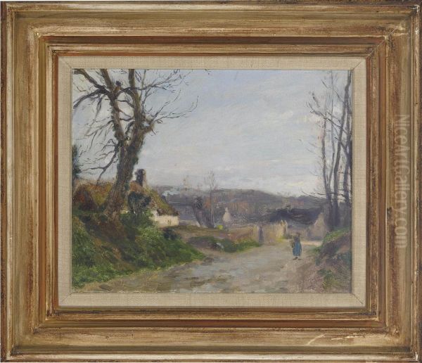 The Way Home Oil Painting by Adolphe Felix Cals