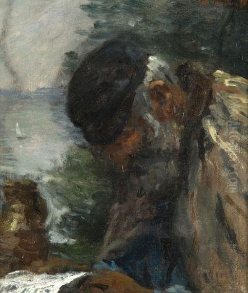 Le Vieux Marin Oil Painting by Adolphe Felix Cals