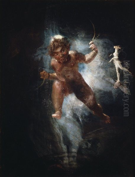 Puck Oil Painting by Henry Fuseli