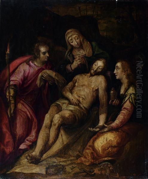 La Deposition Du Christ Oil Painting by Dijonisius Calvaert