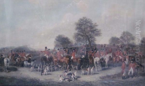 The Cheshire Hunt Oil Painting by Henry Calvert