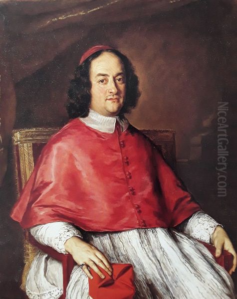 Portrait of Cardinal Decio Azzolino (1623-1689) Oil Painting by Jacob Ferdinand Voet