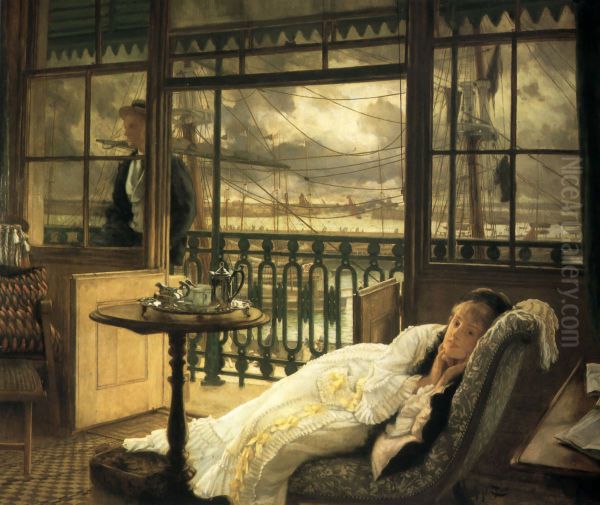 A Passing Storm Oil Painting by James Tissot