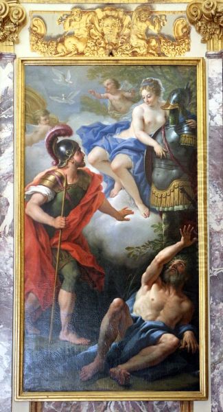 Venus giving arms to Aeneas Oil Painting by Paolo de Matteis