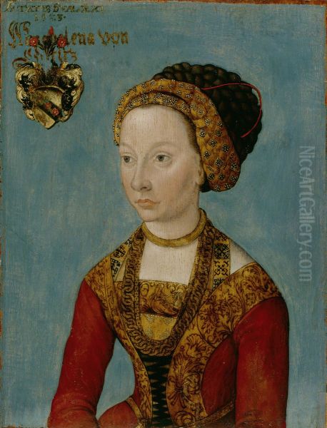 Bildnis einer Braut (Magdalena von Gertitz?) Oil Painting by Lucas Cranach the Elder