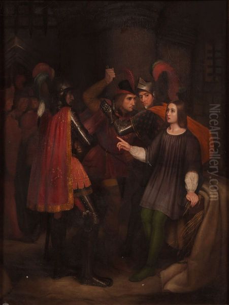 The Arrest of Joan of Arc Oil Painting by Adele Martin