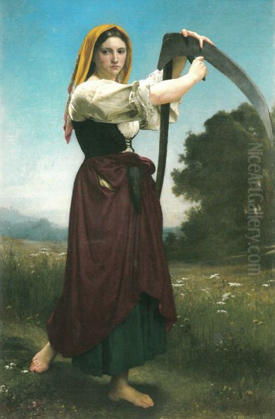 Faucheuse Oil Painting by William-Adolphe Bouguereau