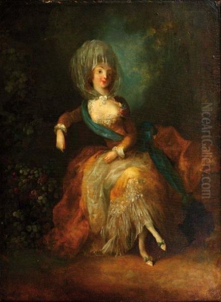 Jeune Femme Assise Oil Painting by Jose Camaron Y Boronat